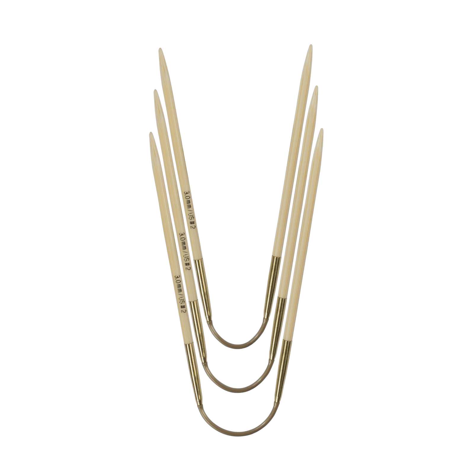 Addi "CraSy Trio" Flexible Bamboo Double Point Knitting Needles - Short (24cm)