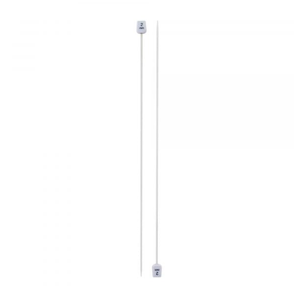 Birch Premium Aluminium 25cm Single Point Knitting Needles - Choose Your Size