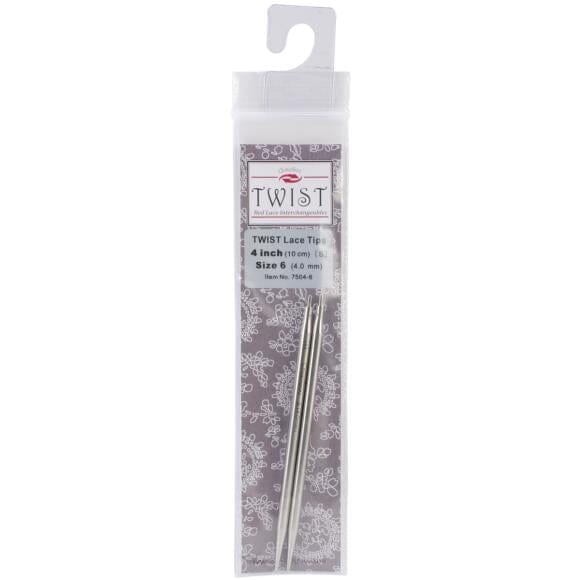 ChiaoGoo Twist Lace 4" (10cm) Interchangeable Circular Knitting Needle Tips