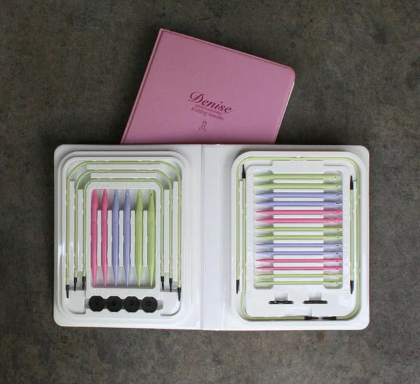 Denise Interchangeable Circular Knitting Needles Set - Pink
