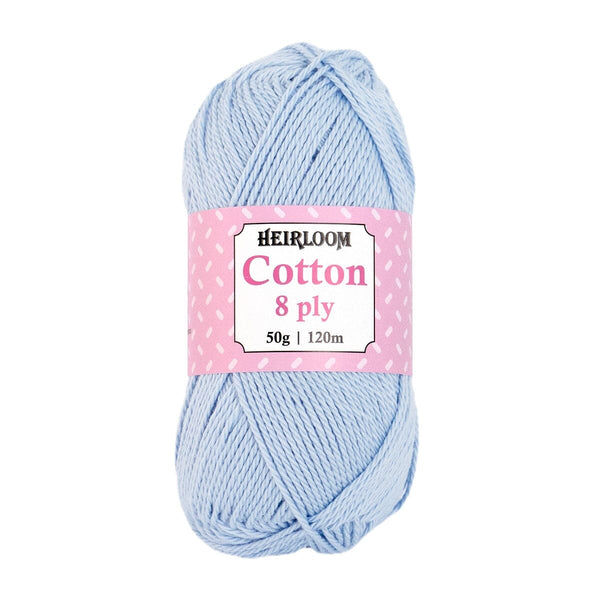 Heirloom 50g "Cotton" 8-Ply 100% Cotton Yarn