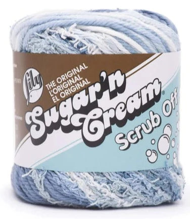Lily 75g "Sugar n Cream" 4-ply 100% Cotton Yarn - Scrub Off