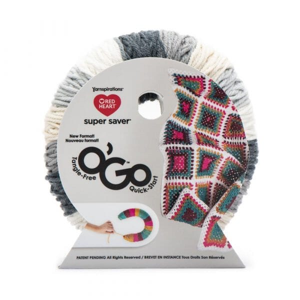 Red Heart 141g O'Go "Super Saver" 100% Acrylic Yarn - Stripes