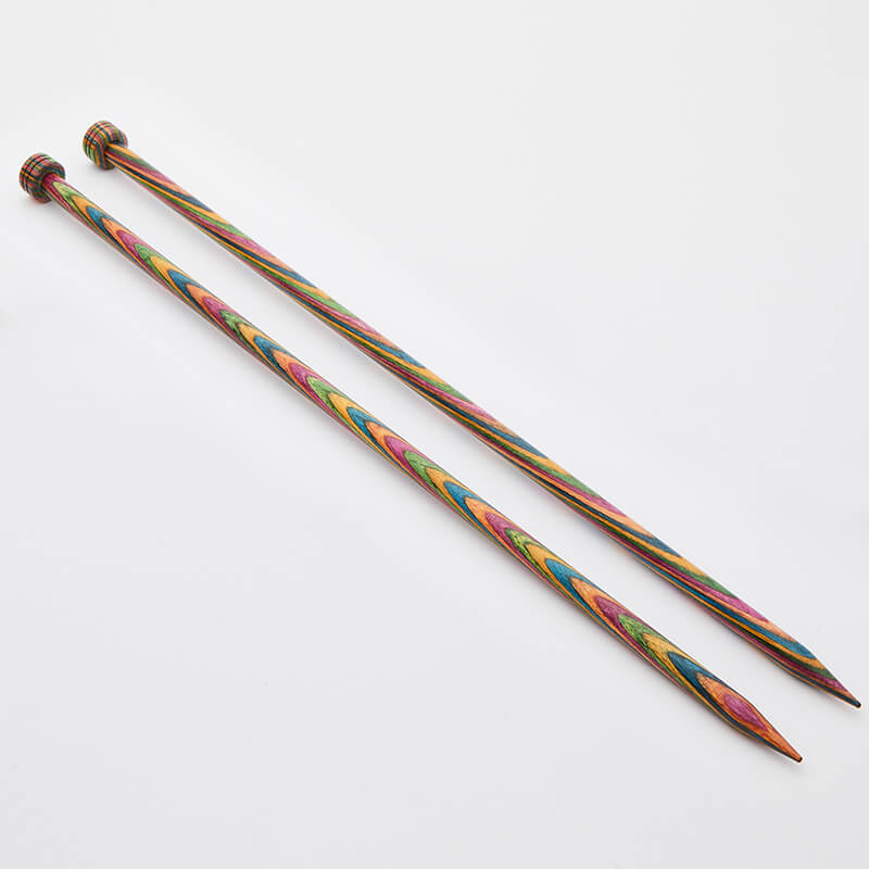 KnitPro "Symfonie" Wood Single Point Knitting Needles (Dif Sizes)