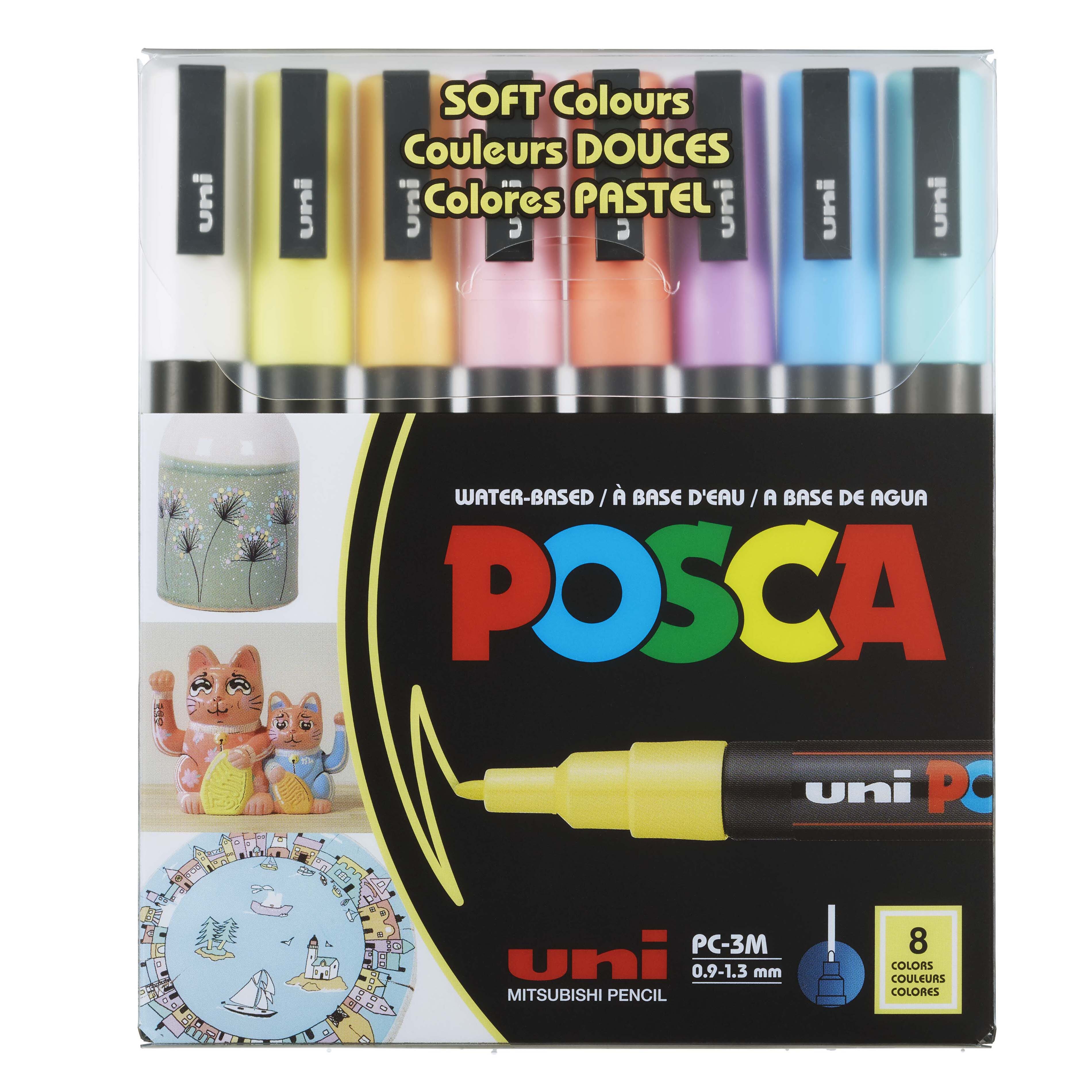 Buy Uni Posca Paint Marker Fine Tip Pen (PC-3M) Set of