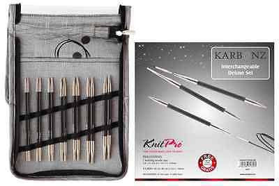 KnitPro Karbonz Interchangeable Circular Knitting Needles - Deluxe Set  | KNITTING CO. - 1