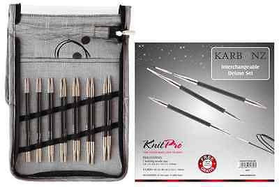 KnitPro Karbonz Interchangeable Circular Knitting Needles - Deluxe Set | KNITTING CO. - 1