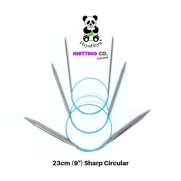 HiyaHiya Sharp Stainless Steel Circular Knitting Needles - 23cm (9")