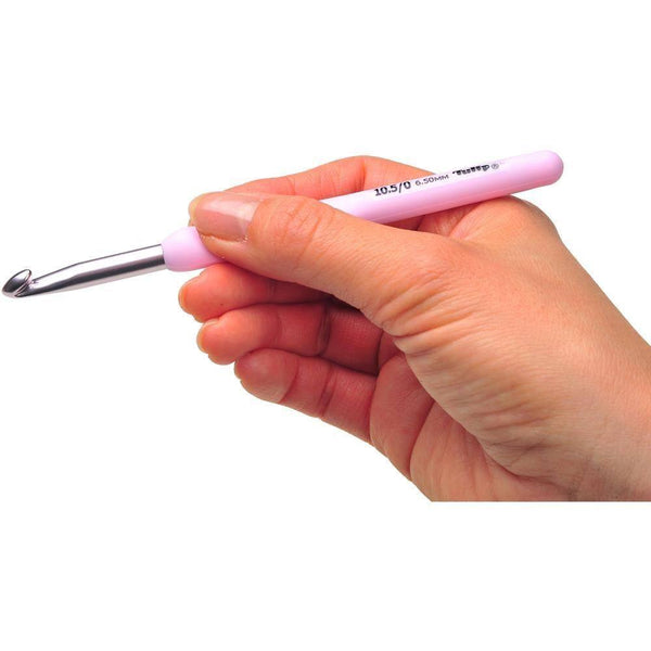 Tulip Etimo Rose Pink Soft Grip Crochet Hook (Dif. Sizes) | KNITTING CO.