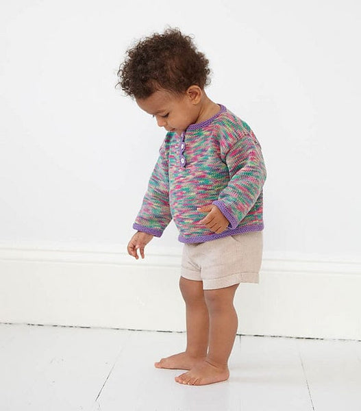 Debbie Bliss "Eco Baby Prints" 5-Ply Knitting Pattern Leaflet - #066 Baby Triangle Edged Top