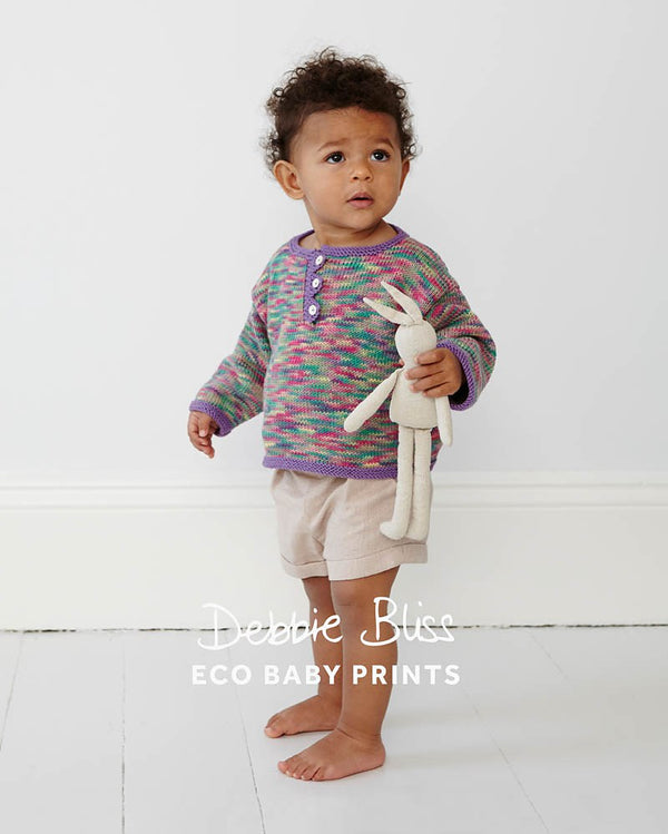 Debbie Bliss "Eco Baby Prints" 5-Ply Knitting Pattern Leaflet - #066 Baby Triangle Edged Top
