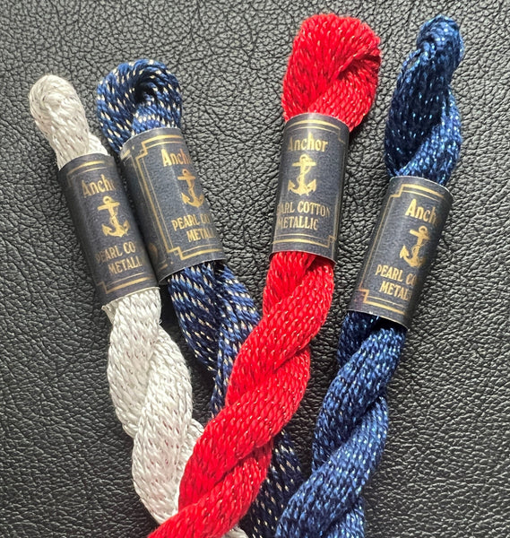 Anchor "Pearl Cotton 5" 5g Embroidery Thread - Metallic