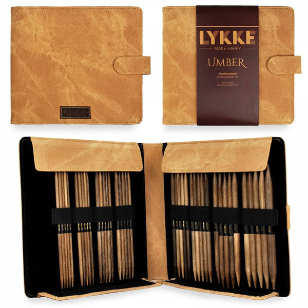 Lykke "Umber" 15cm (6") Double Point Knitting Needle Set - Large