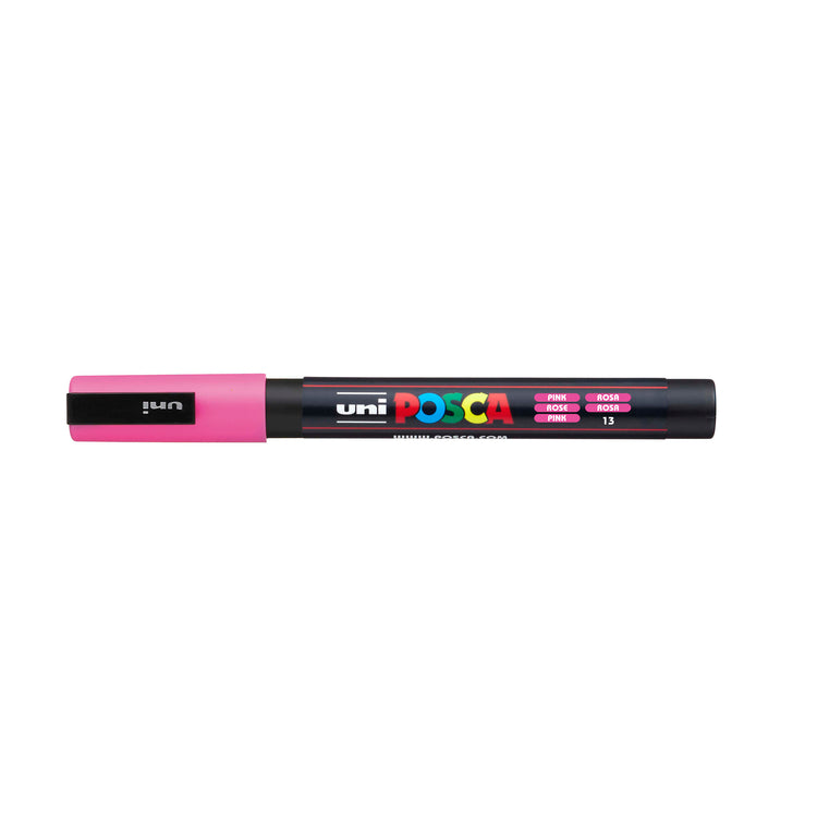Uni Posca Paint Marker 1.3mm Fine Tip Pen (PC-3M) - Set of 8 Colours