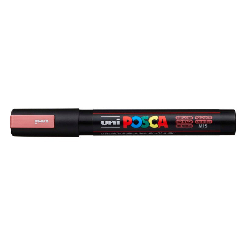 Uni Posca Paint Marker 1.8-2.5mm Bullet Tip Pen (PC-5M) - Set of 8 Metallic Colours
