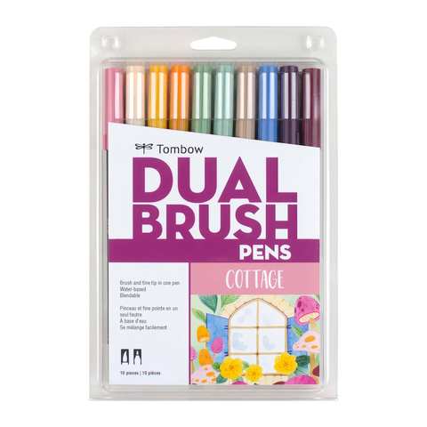 Tombow Dual Brush Pen Markers - Set of 10 (Choose Your Pack)