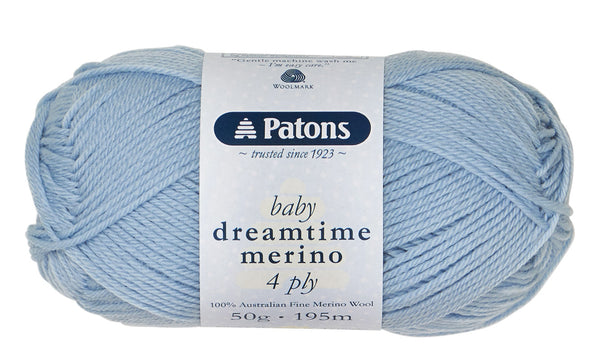 Patons 50g "Baby Dreamtime Merino" 4-Ply Wool Yarn