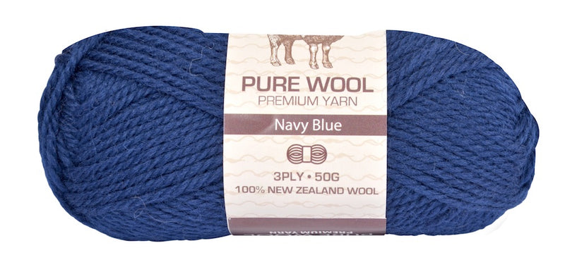 Everyday 50g 100% Pure Wool Premium Knitting Yarn - Choose Your Colour