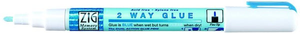 Zig Kuretake 2 Way Glue Pen - Fine Tip