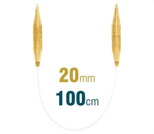 Addi Gold Glitter Jumbo Circular Knitting Needles - 100cm (40")
