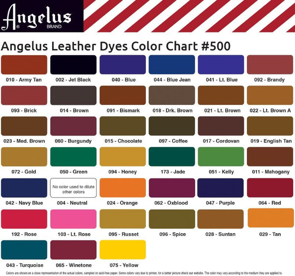 Angelus Premium 88ml (3oz) Leather Dye