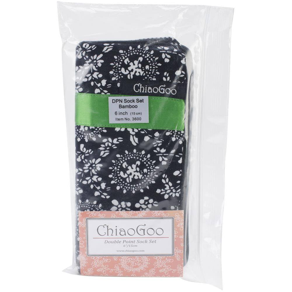 ChiaoGoo 6-Inch Double Point Bamboo Knitting Needles - US Size 2 (2.75mm) Natural Wood