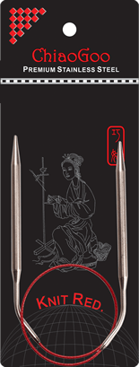 ChiaoGoo Red Lace Circular Knitting Needles - 40cm (16")