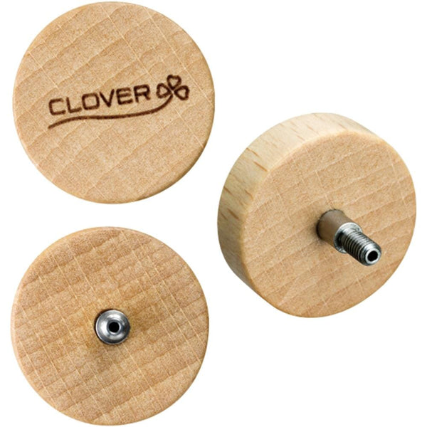 Clover Interchangeable Knitting Needle Cord Stopper - Set of 2