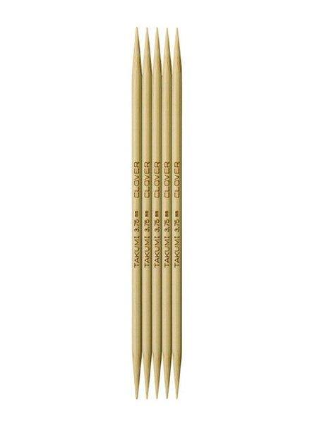 Clover "Takumi" Bamboo Double Point Knitting Needles - 20cm (8")
