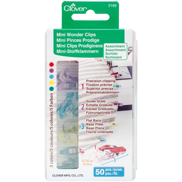 Clover Mini Wonder Clips - 50 Pack