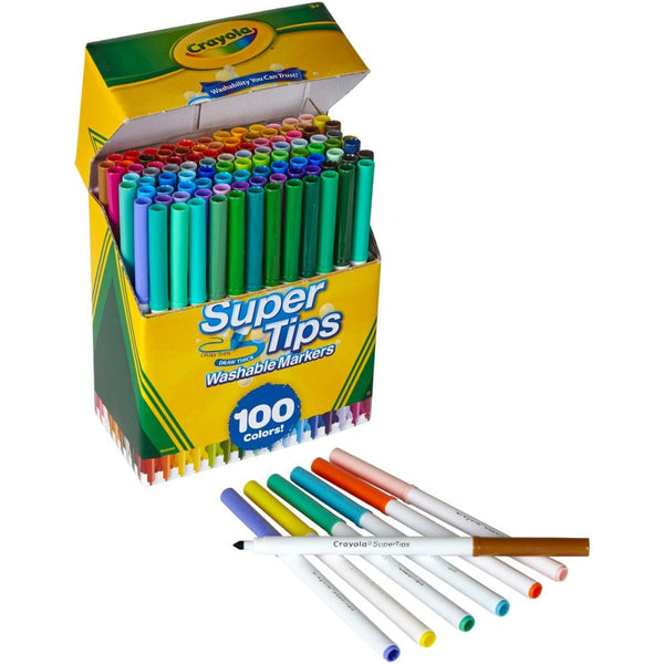 Crayola "Super Tips" Washable Colouring Marker Sets - Choose Your Size