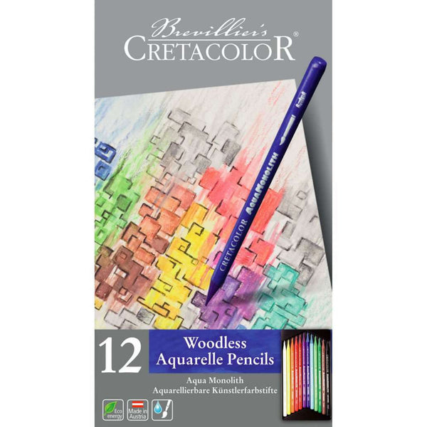 Cretacolor Aqua Monolith Woodless Watercolour Pencil Sets (Choose Your Size)