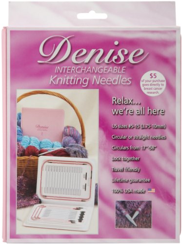 Denise Interchangeable Circular Knitting Needles Set - Pink