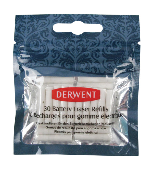 Derwent Electric Battery Eraser Refills - 30 Pack