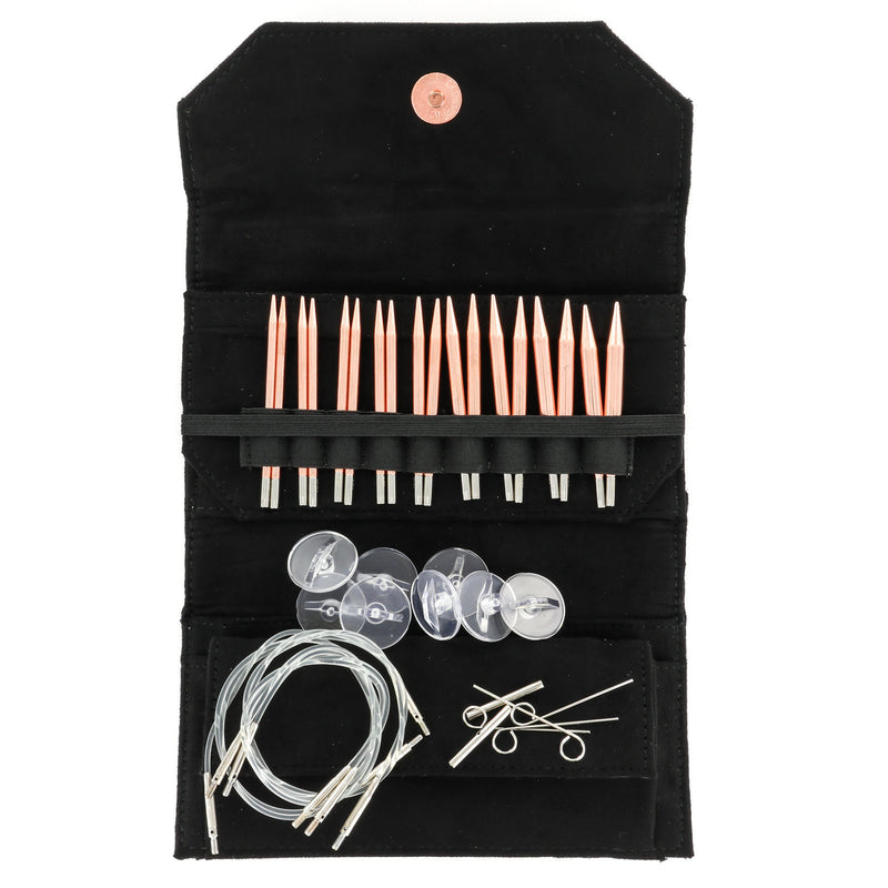 Lykke "Cypra" Copper 5" (13cm) Interchangeable Circular Knitting Needle Tip Set
