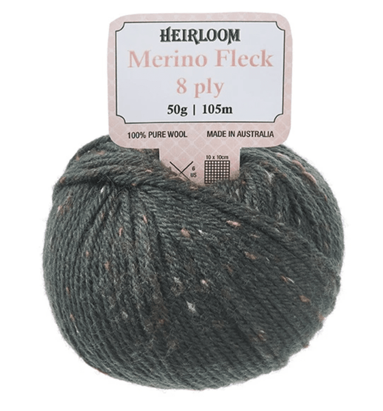 Heirloom 50g "Merino Fleck" 8-Ply 100% Wool Yarn
