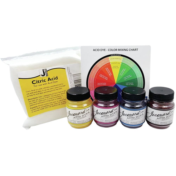 Jacquard Acid Dye - Set of 4 w Citric Acid
