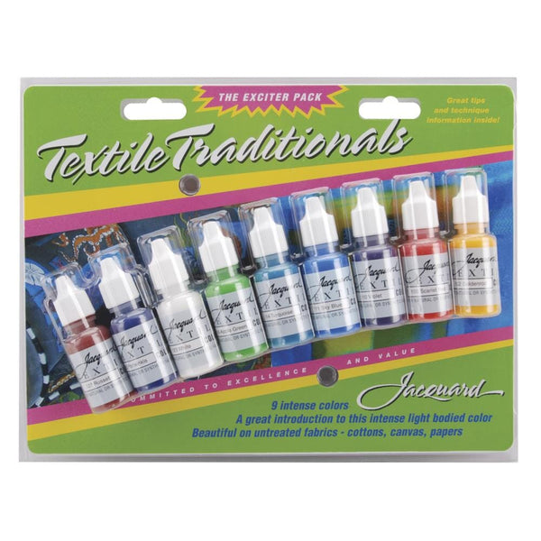 Jacquard Textile Traditions Craft Paint - Exciter Pack of 9