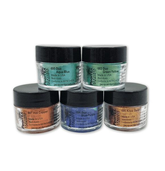 Jacquard Pearl Ex Powdered 3g Pigment Jar - Set of 32 Colours