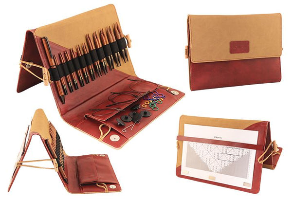 KnitPro "Ginger" Wood Interchangeable Knitting Needles - Deluxe Short Set