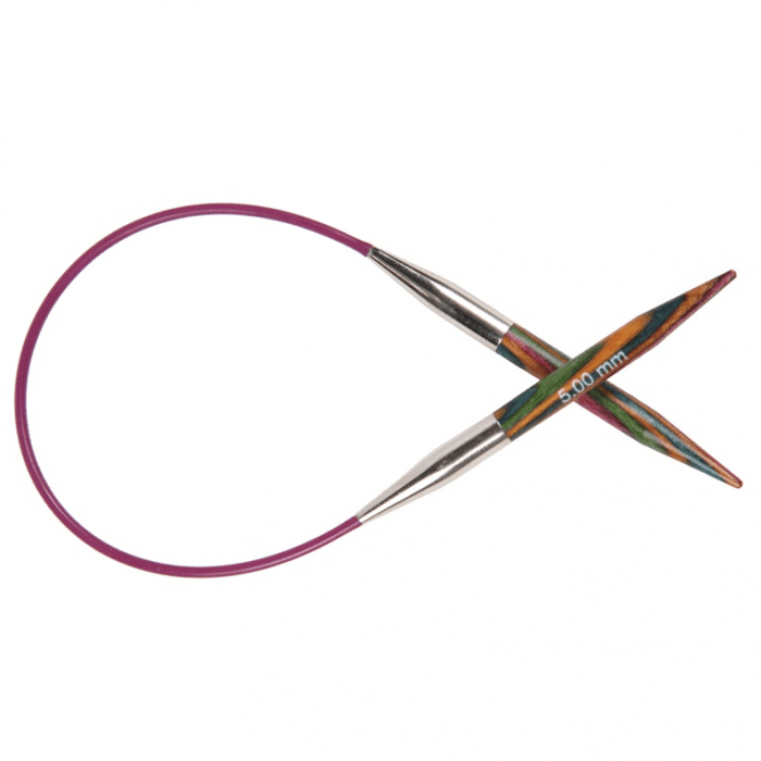 KnitPro "Symfonie" Wood Fixed Circular Knitting Needles - 40cm (16")