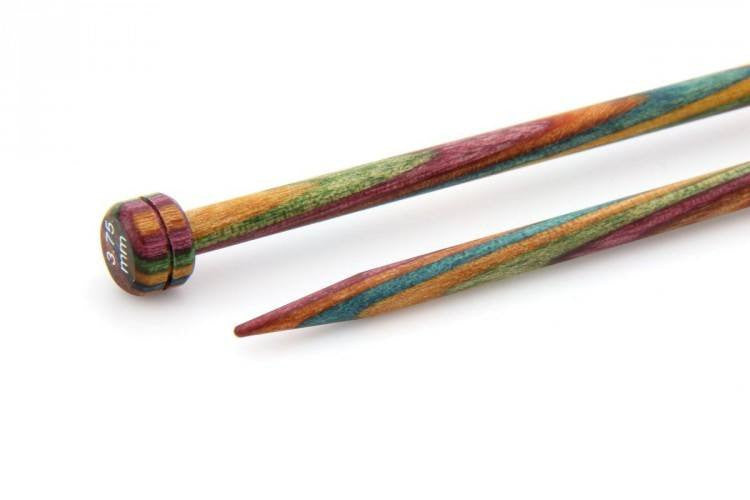 KnitPro "Symfonie" Wood Single Point Knitting Needles Pair (Dif Sizes) 25cm / 3.75 | KNITTING CO. - 5