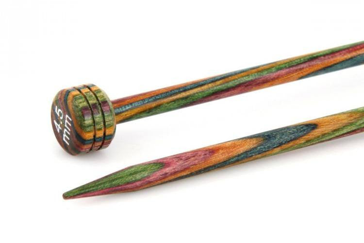 KnitPro "Symfonie" Wood Single Point Knitting Needles Pair (Dif Sizes) 25cm / 4.5 | KNITTING CO. - 7