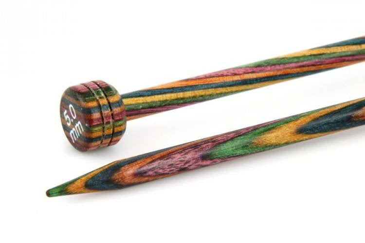 KnitPro "Symfonie" Wood Single Point Knitting Needles Pair (Dif Sizes) 25cm / 5 | KNITTING CO. - 8