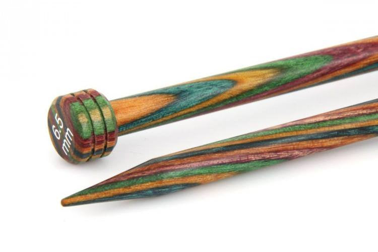 KnitPro "Symfonie" Wood Single Point Knitting Needles Pair (Dif Sizes) 25cm / 6.5 | KNITTING CO. - 11