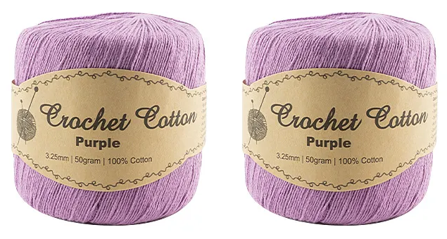 Everyday Malli 50g "Crochet Cotton" 100% Cotton Yarn - Choose Your Colour