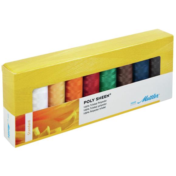 Mettler "Poly Sheen" Polyester Embroidery Thread Kit - Choose Your Size