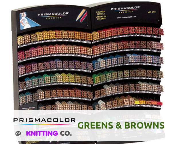 Prismacolor Premier Coloured Pencils - Greens & Browns