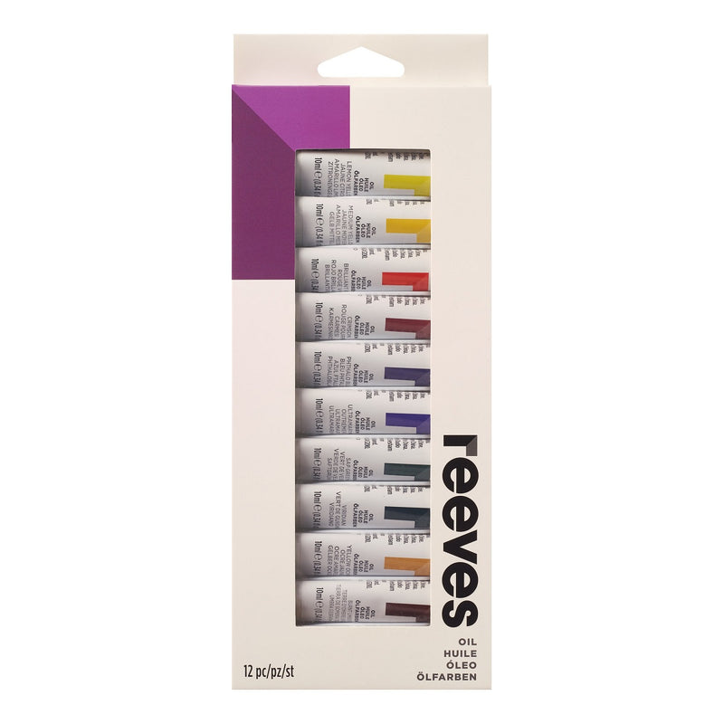 Reeves Artists' Oil Colour Paint - 10ml Tube Sets