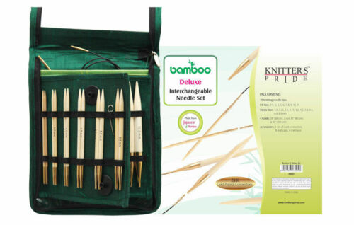 KnitPro "Bamboo" Interchangeable Circular Knitting Needles - Chunky Set